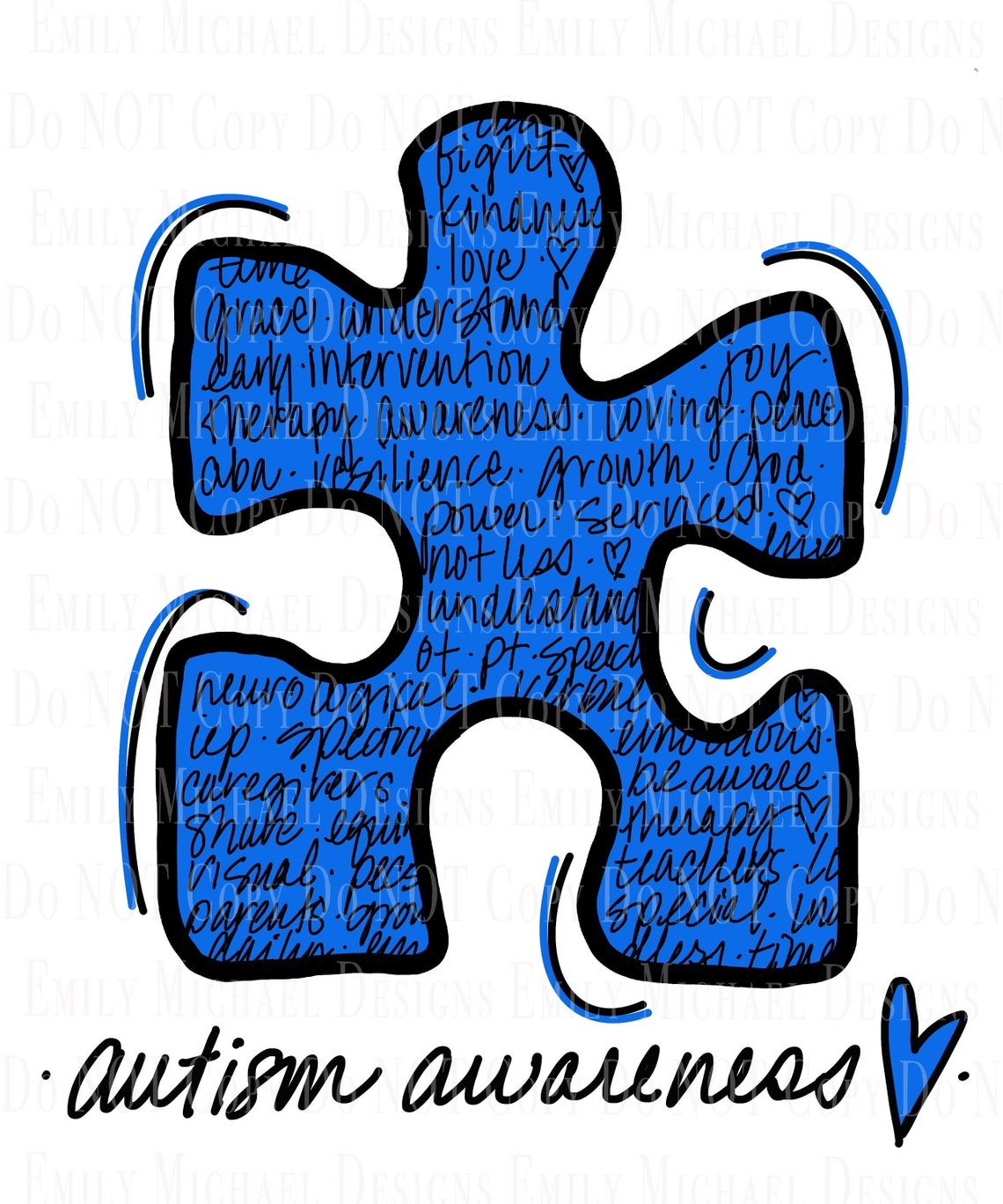 Autism Awareness PNG Autism Puzzle Piece PNG Autism - Etsy