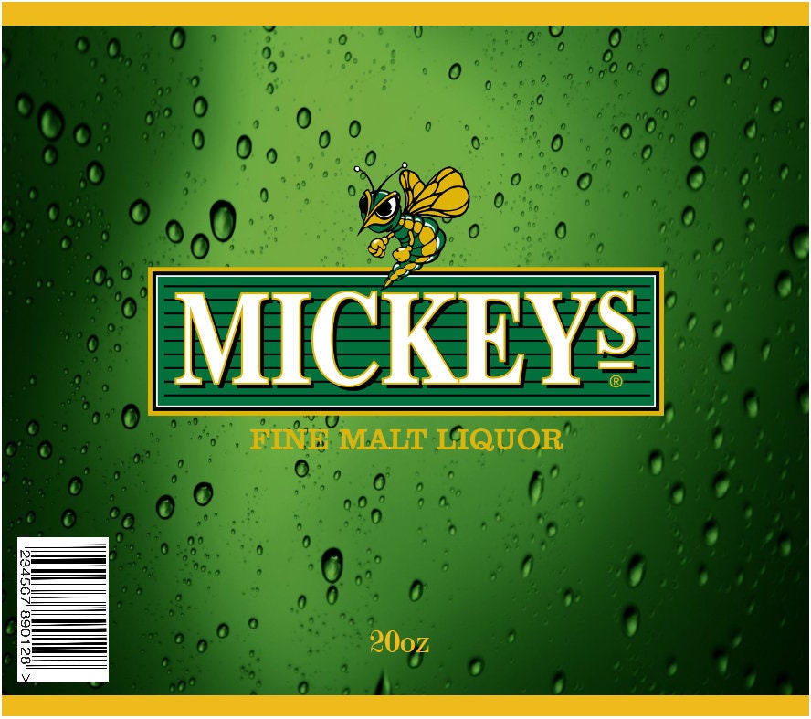 Mickeys Malt Beer Sublimation Etsy