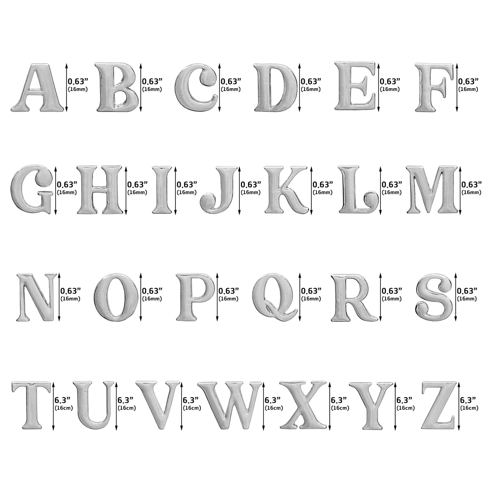 Gold Silver Capital Initial Pin Capital Letter Pin Initial Etsy