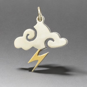 Ciondolo in argento sterling Lightning Bolt .925 x 1 Charms
