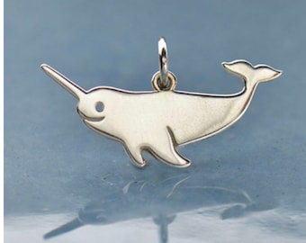 Sterling Silber Narwhal Anhänger!