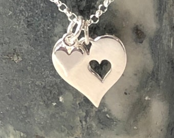 A Piece of my Heart sterling Charm of Sterling Silver