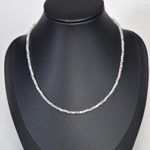 Morganite Faceted Necklace, Natural Stone Love and Heart Healing Jewelry ,Gentle Energy