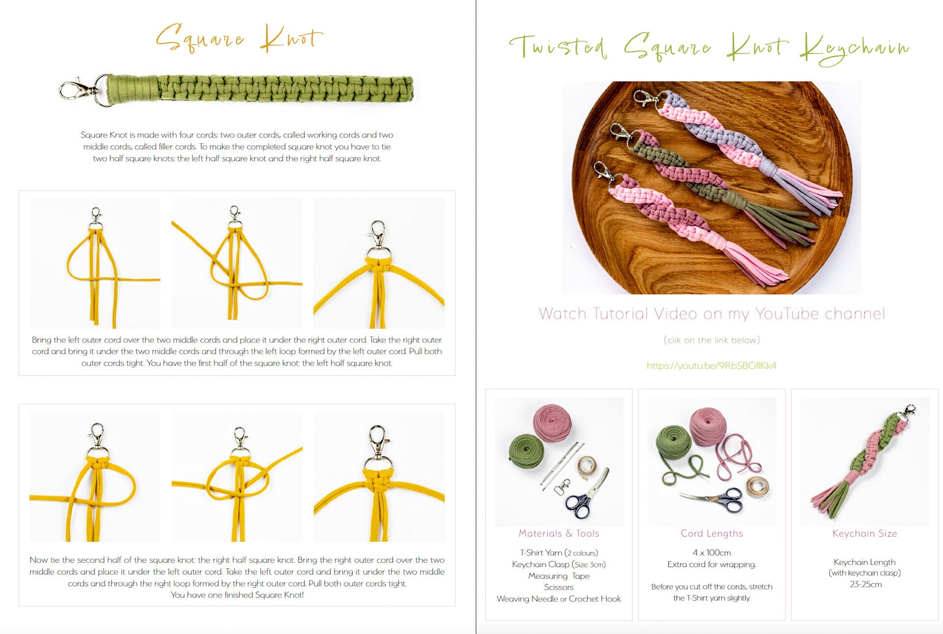 Macrame Keychain Patterns Macrame Keychain Guide Macrame PDF Pattern