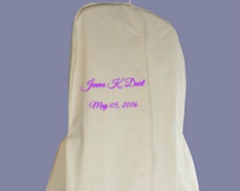 Muslin 70" Wedding Dress Bag Kit | Customizable with Embroidery