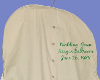 Muslin Extra-Wide 70" Wedding Dress Bag Kit | Customize with Embroidery