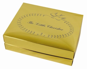 Foster-Stephens Golden Little Cherisher Preservation Kit | Storage for Baby Clothes, Christening Gowns, Garments