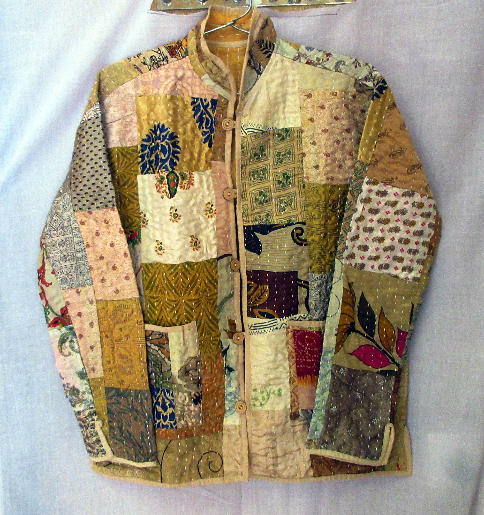 Indian Assorted Sari Patchwork Jacket Handmade Women's | Etsy