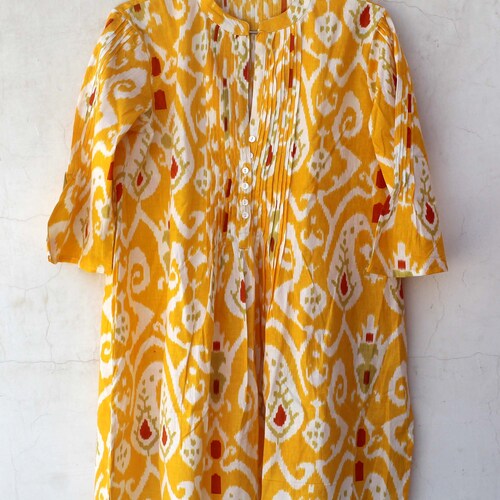 Block Print Dress Hand Block Printed Dress Indian Cotton Etsy