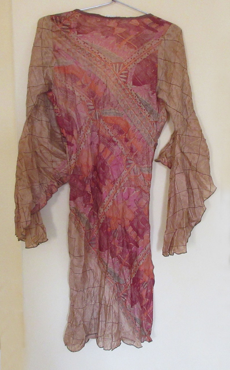 New Fashion Designer Kurti Girl/'s Top Hippie Summer Dress Indian Sari Silk Floral Design Kurti Colorful Bohemian Dress Women/'s Boho Top