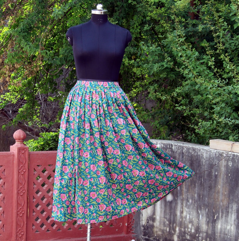 Boho Indian Cotton Skirts Maxi Long Skirt Bohemian Summer Wrap Etsy