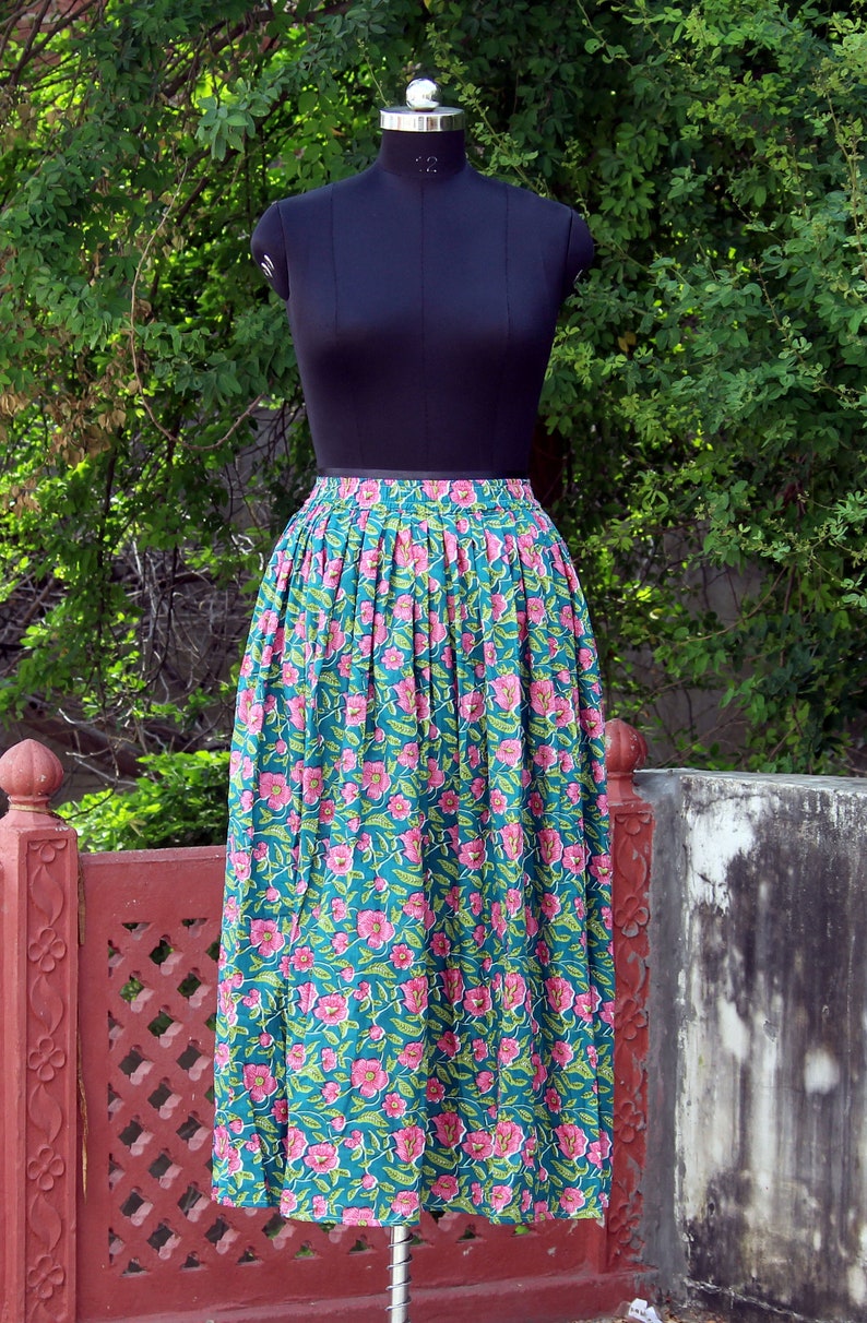 Boho Indian Cotton Skirts Maxi Long Skirt Bohemian Summer Wrap Etsy