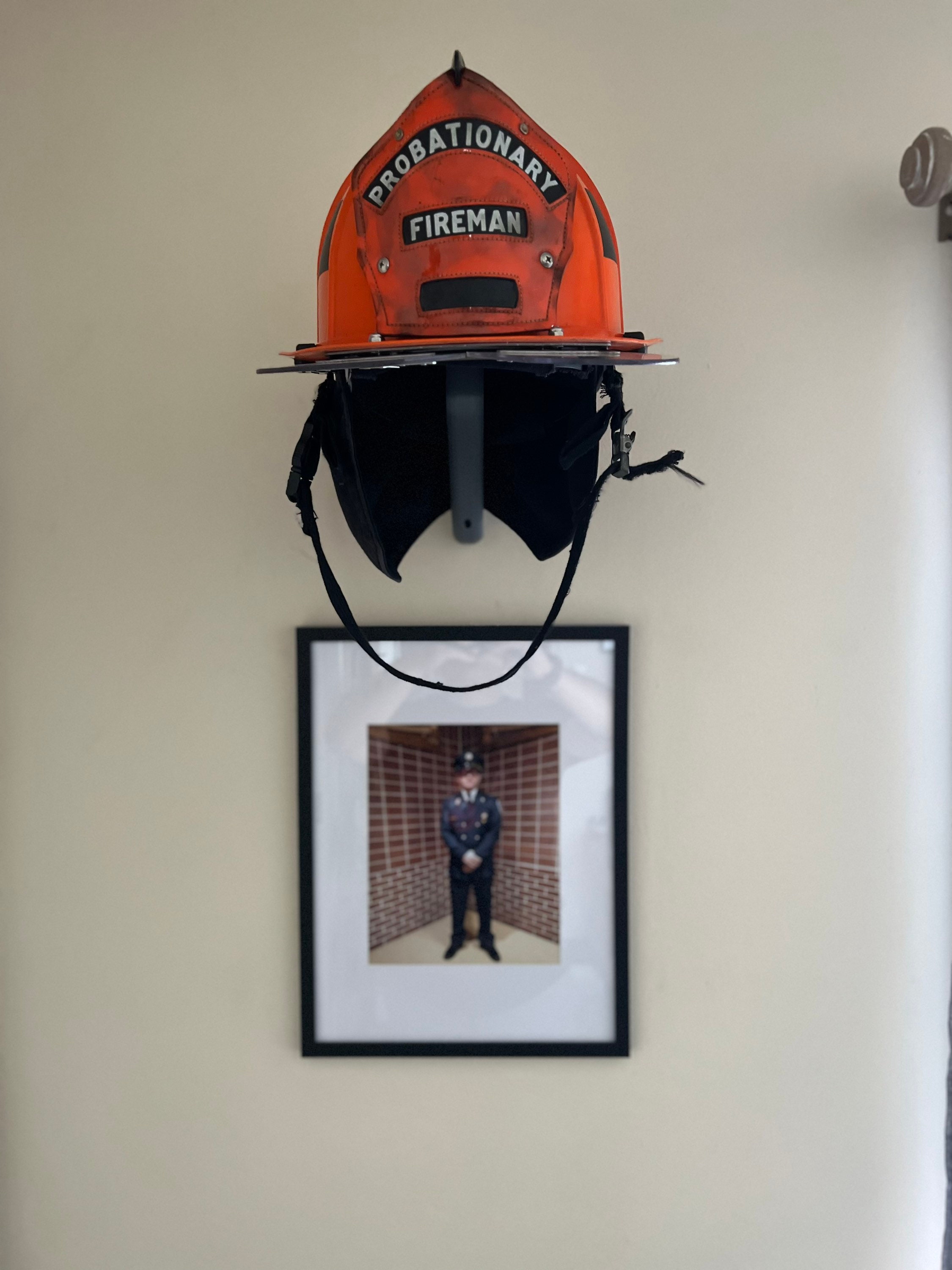 Solid Brass Fire Helmet Wall Mount Fireman Hook Solid Brass Fire Helmet Wall Mount Fireman Hook