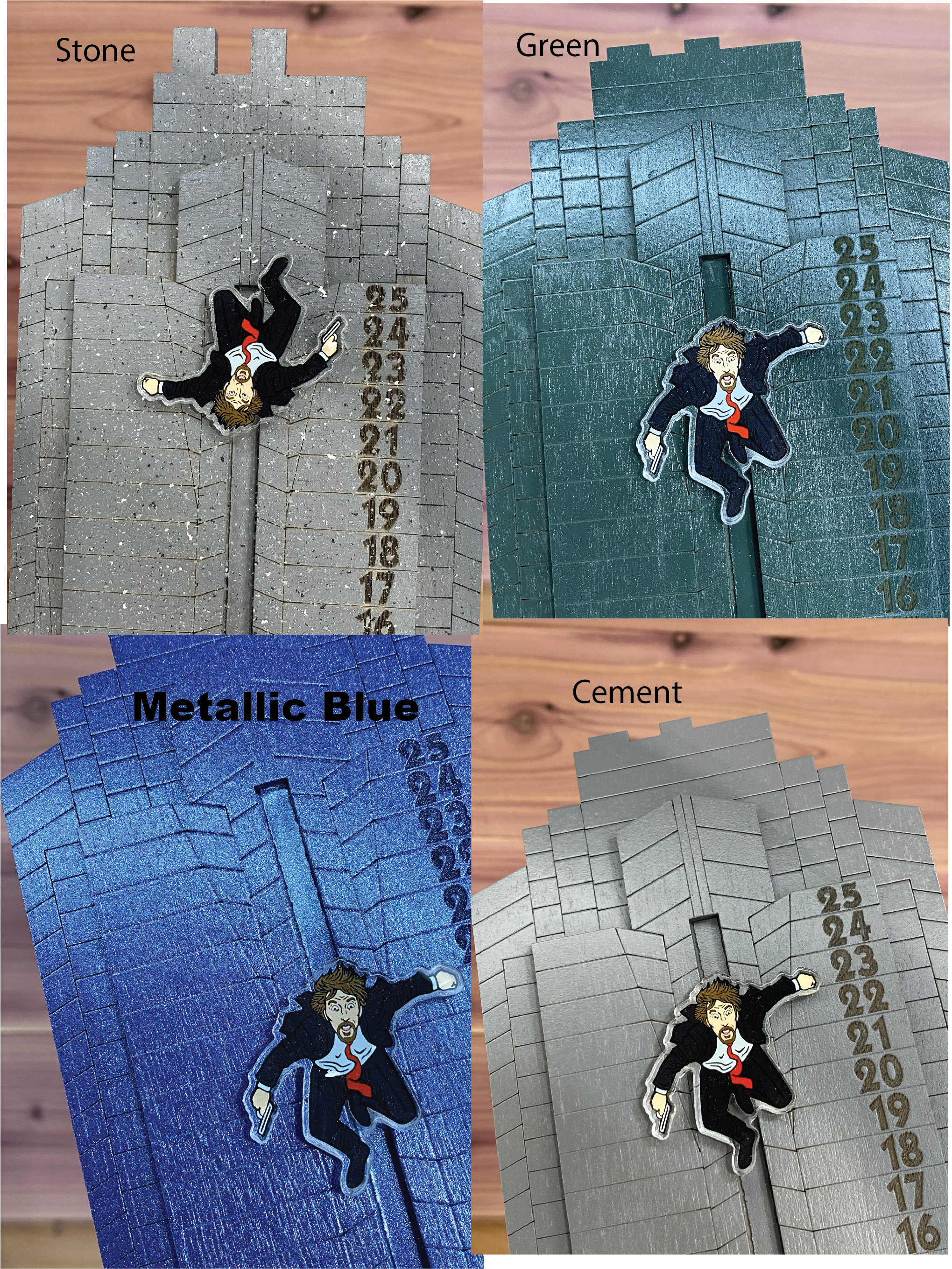 Die Hard Advent Calendar, Calendrier De L'Avent 24 Jours à Rebours De Noël, Hans Gruber Falling Off Nakatomi Plaza, Noël Die Hard Calendrier Pour Les Décorations De Table, Les Cadeaux (100