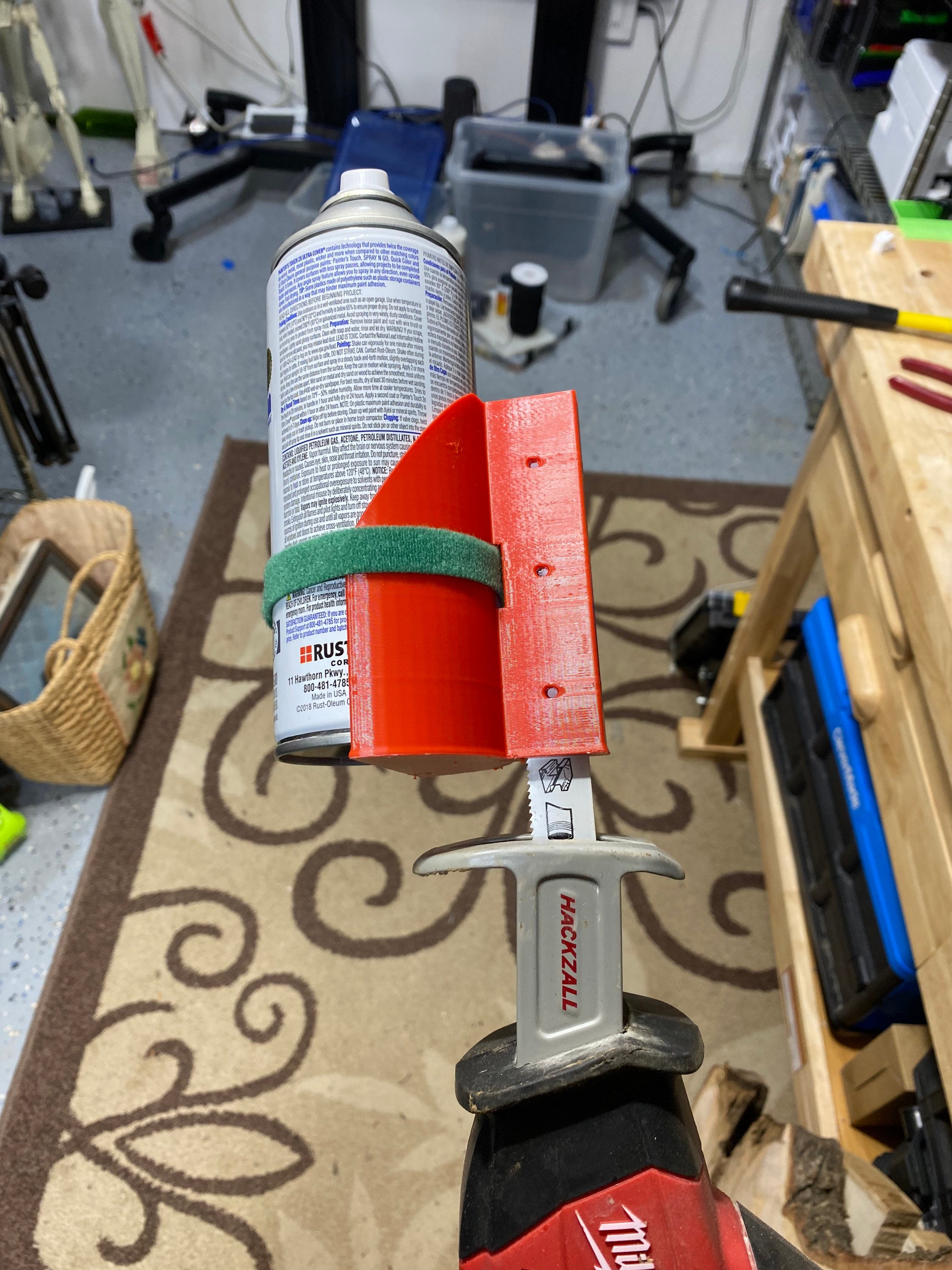 Spray Paint Can Shaker Attachment for Sawzall or Reciprocating Etsy