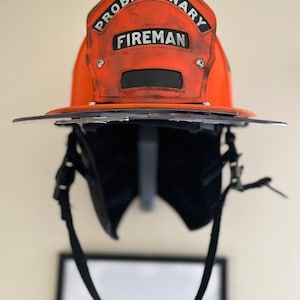 Fire Helmet (motorcycle helmet, cosplay helmet) Wall Mount Display (really it works with any helmet you can think of)