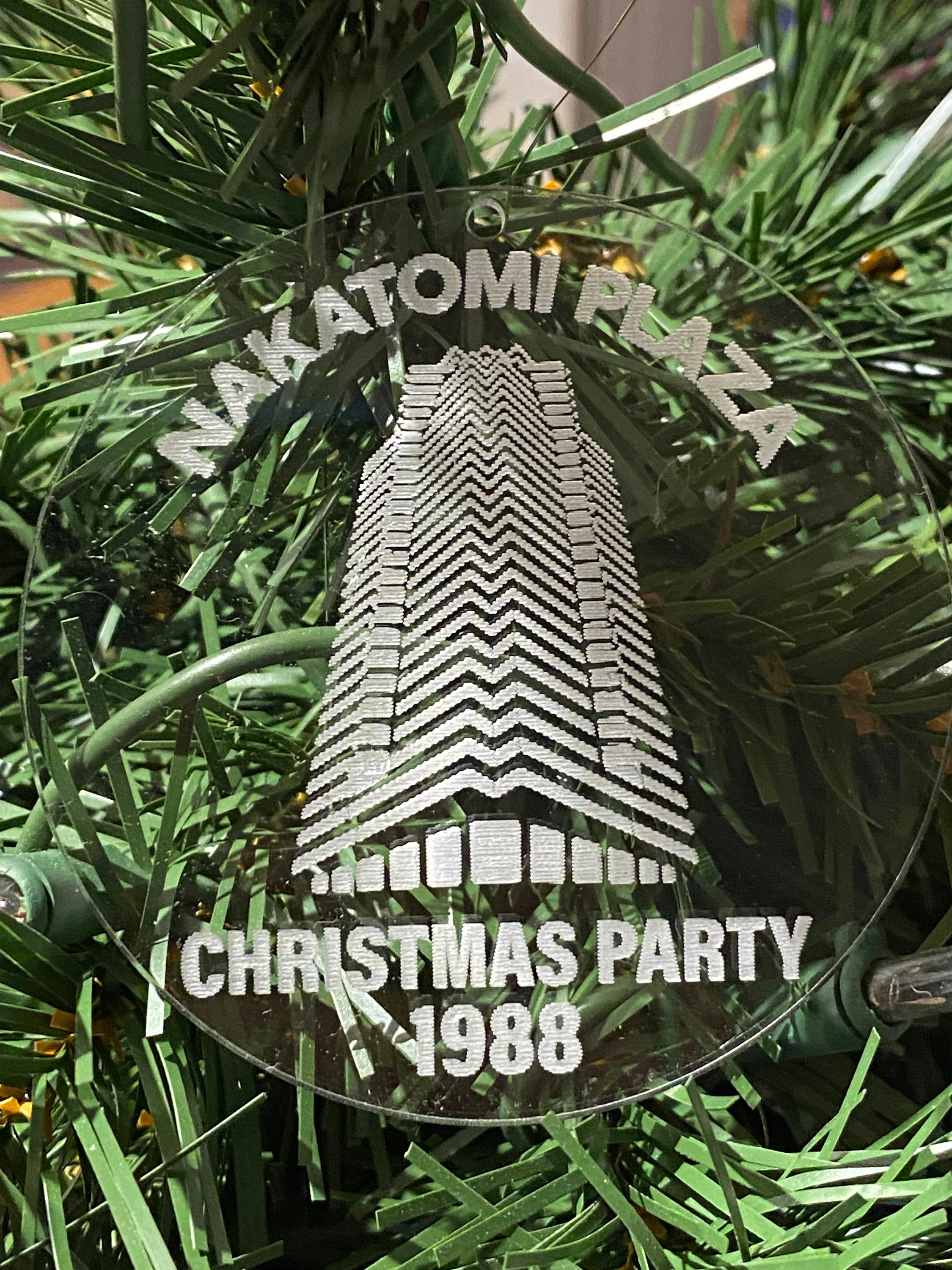 thumbnail image 2 of Nakatomi Plaza Christmas Ornament – 1988 Die Hard, Free Matching Keychain Included 2 of 5