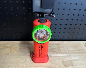 GoPro compatible mount for Streamlight Survivorlight brand flashlights