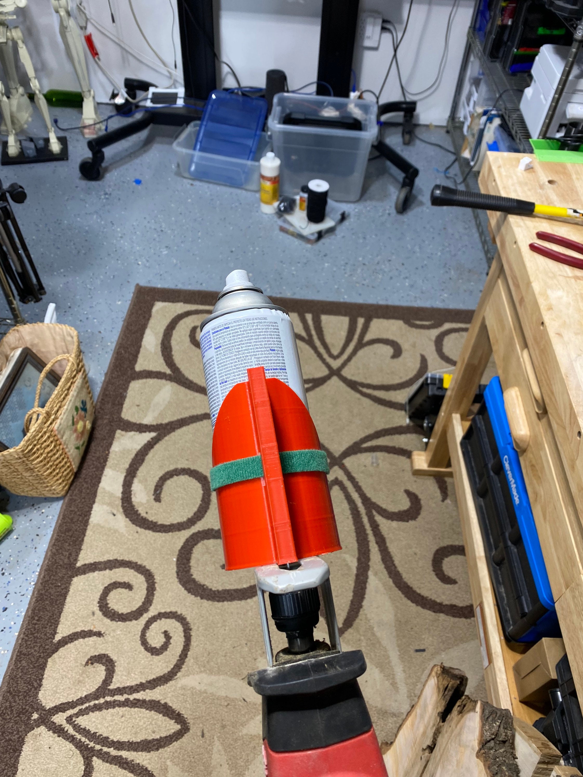 Spray Paint Can Shaker Attachment for Sawzall or Reciprocating Etsy