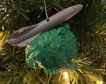 Missile toad ornament (mistletoad? Mistletoed? Who cares, you get it)
