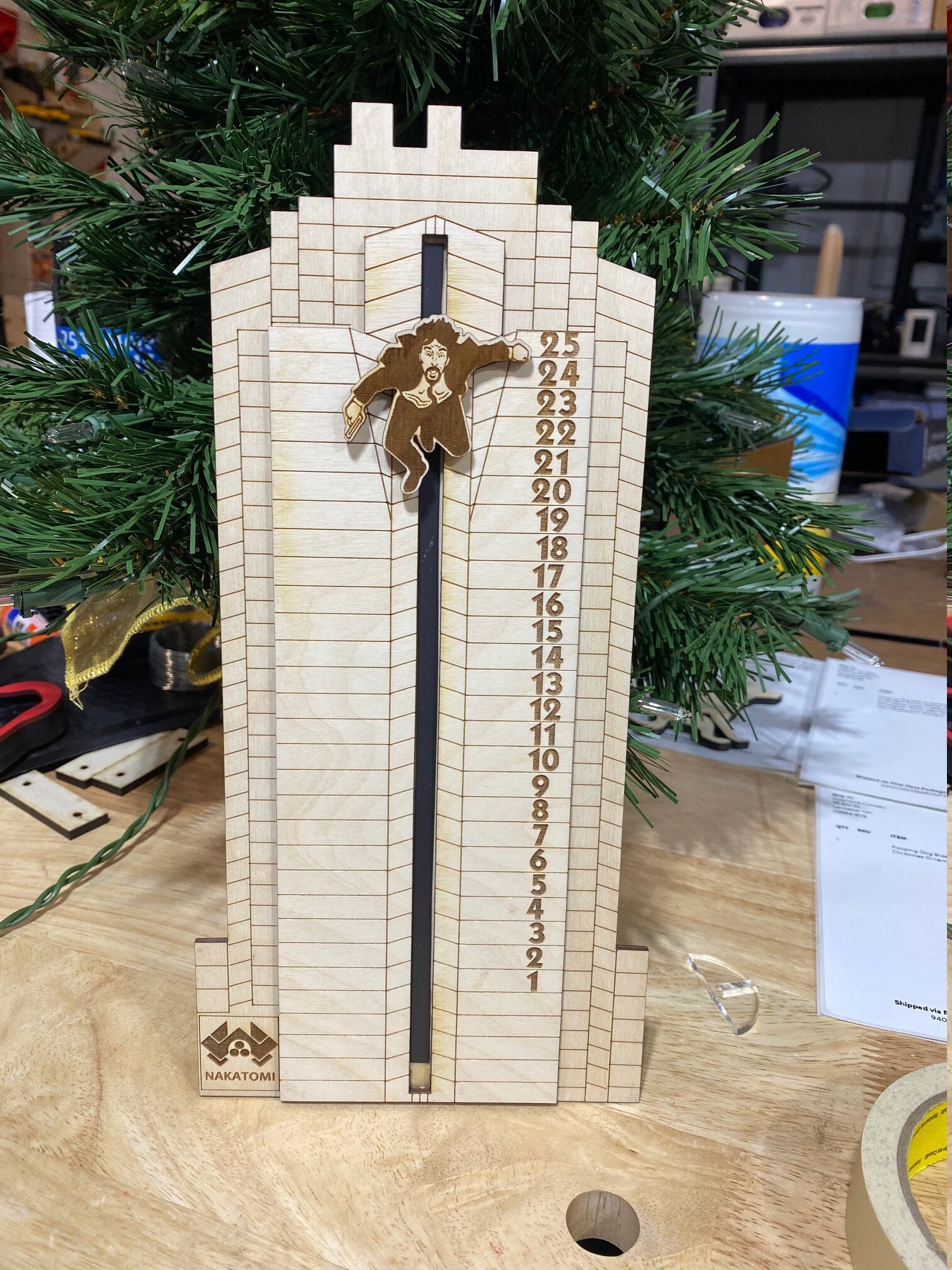 Die Hard Advent Calendar Hans Gruber Falling off Nakatomi - Etsy