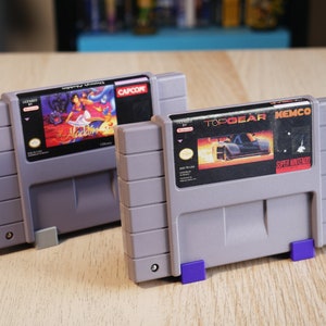 Suportes de exibição de cartuchos de jogos Super Nintendo (SNES)
