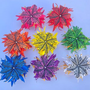 Hawaiian Design Plumeria Multicolored Tropical Hair Clip Beach Luau Foam Accessories