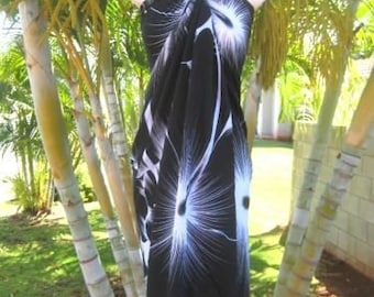 Hawaiian Hibiscus Flower Sarong Cover up Hawaii Tropical Floral Pareo Wrap Skirt Dress Etsy
