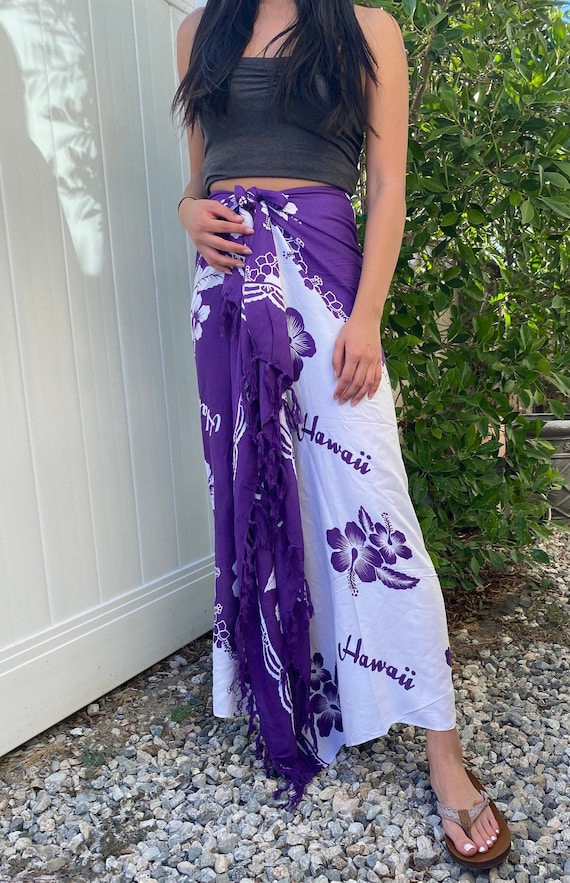Floral hawaiian skirt discount
