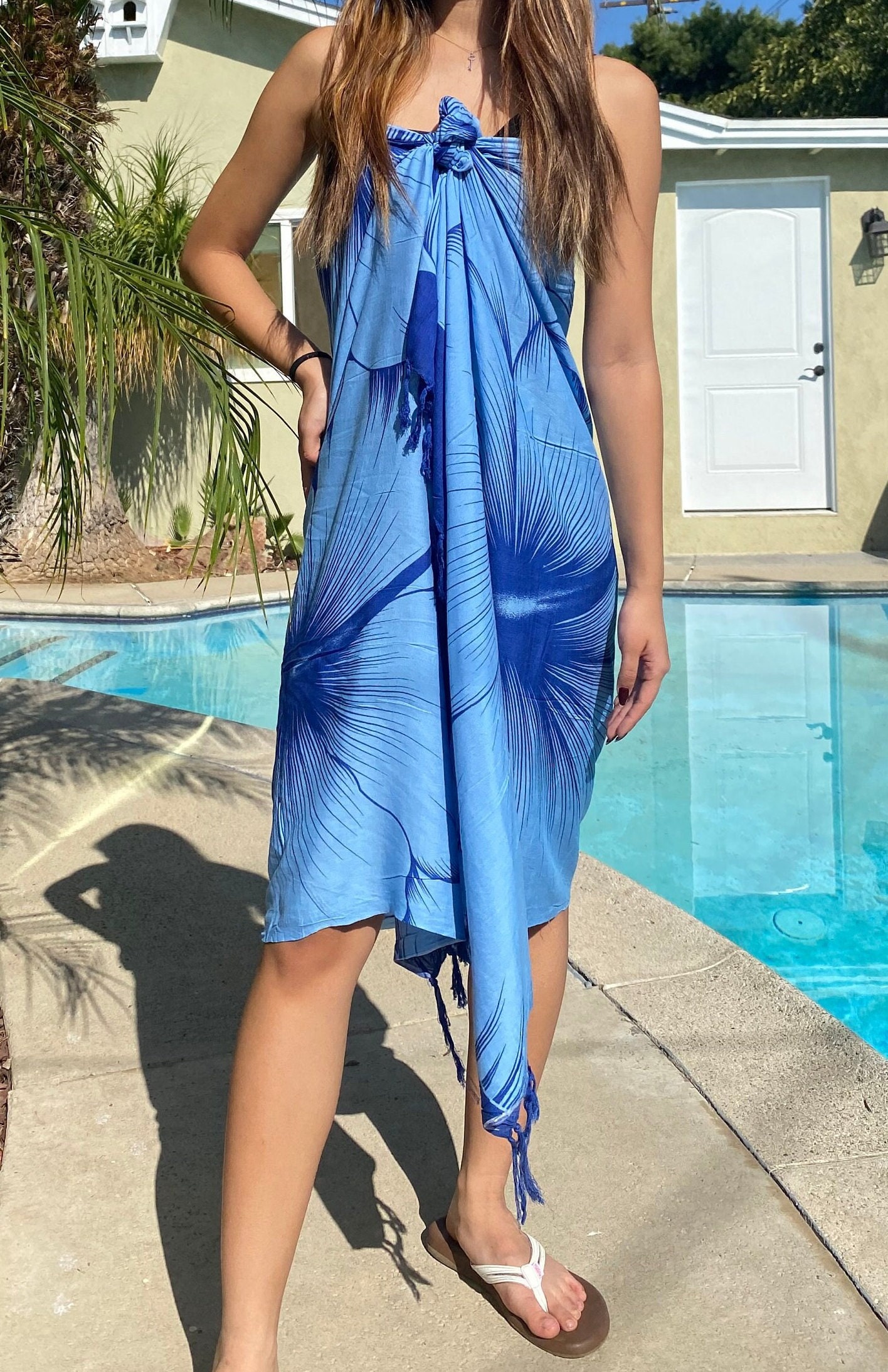 island blue dress Rails Lucille Midi Dress in Blue main image 1