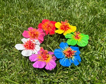 Fermaglio Capelli Hawaiano Con Fiore Di Ibisco - Accessorio Bohemien Per Spiaggia, Matrimoni O Feste - Foto 7