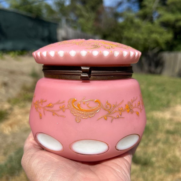 Antique Powder Jar Etsy