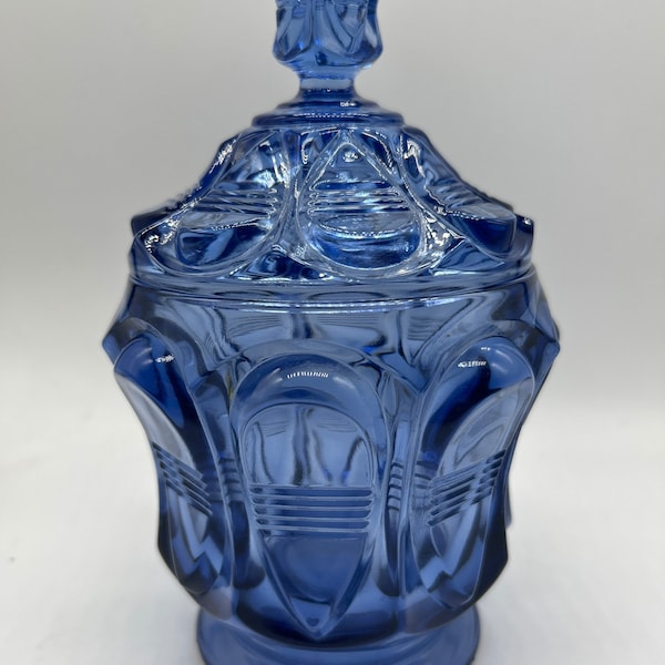 Blue Candy Dish Etsy