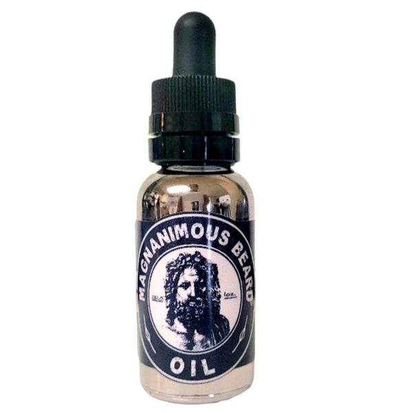 Magnanimous All-Natural Beard Oil (1 OZ) The best / non-greasiest beard oil on the planet!  Choose from 43 scent options - Be magnanimous!