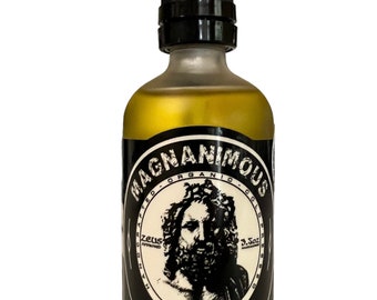 Magnanimous All-Natural Beard Oil (3.5 Oz) - The best all-natural beard oil on the planet - Zeus approved!