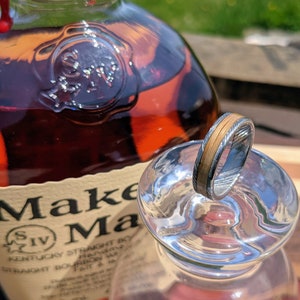 Whiskey Barrel and Damascus statement ring (Maker's Mark Virgin White Oak) - Bentwood