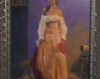 Takako Yoneyama Oil Painting on Canvas - Woman Figure