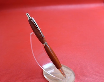 Handmade propelling pencil Padauk timber and gold fittings slimline gift for dad mum son daughter friend