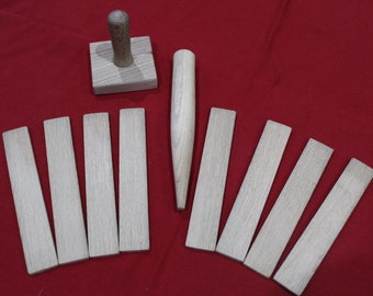 garden dibber pot tamper and plant label set gardener gardening planting seed planter seeds