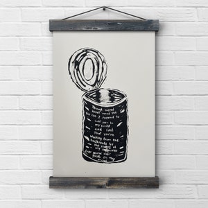 Gentle On My Mind Print // Glen Campbell // Tworzenie grafik // Sztuka ścienna // Czarno-biały wydruk // Klasyka country// Muzyka country//