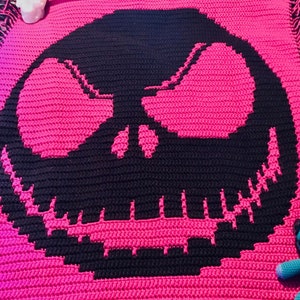 Jack Skellington Mosaic Overlay Crochet Pattern/ Tuto/ PDF/English/français