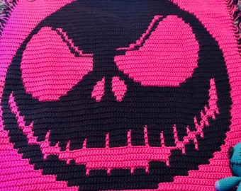 Jack Skellington Mosaic Overlay Crochet Pattern/ Tuto/ PDF/English/français