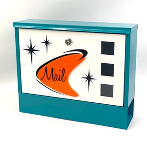 Mid Century Modern Stylized  "Atomic Boomerang" Mailbox | Atomic Avocado Designs®