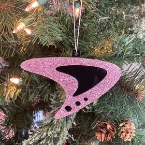 Mid Century Modern Christmas Ornament | &quot;Betty&quot; Design | Holiday Decor | Retro Boomerang | Atomic Avocado Designs®