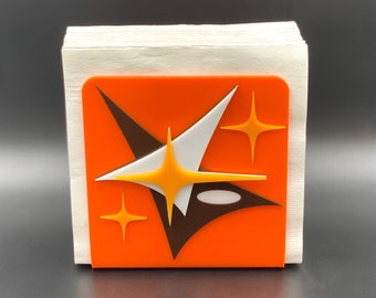 Mid Century Modern Napkin Holder | "Space Age" Design | Modern Kitchen Decor | Envelope - Mail Holder | Atomic Avocado Designs®