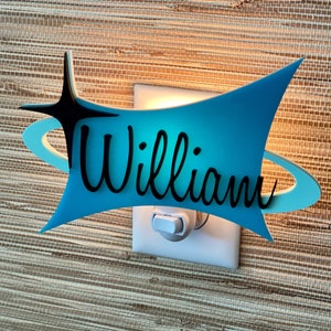 Mid Century Modern Children’s Night Light | Children’s Room | Baby Shower Gift | Kid&#39;s Decor | Nursery Light | Atomic Avocado Designs®