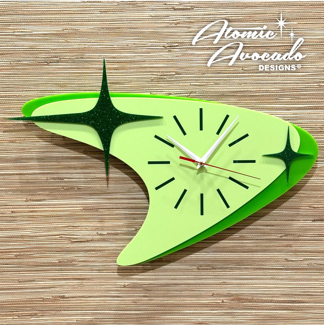 Retro Mid Century Modern “atomic Boomerang Retro Mid Century Modern “atomic Boomerang