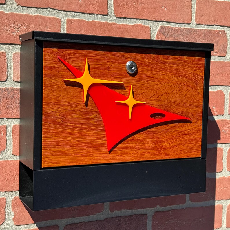 Mailbox Rocket Mid Century Modern Mailbox |