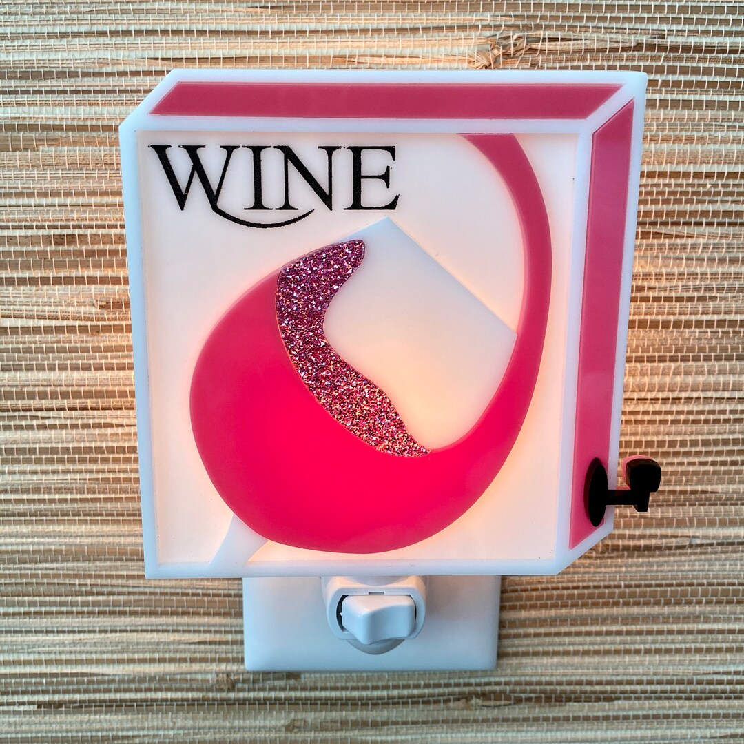 3D Boxed Wine Night Light Franzia Inspired Wine Bar Kitchen Decor