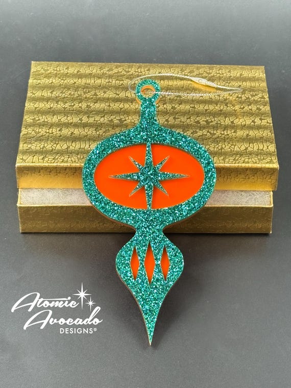 Mid Century Modern Christmas Ornament | 